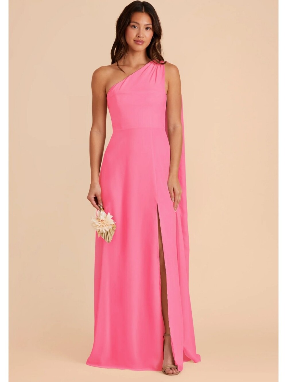 Birdy Grey Melissa Dress In Bon Bon Pink One-Shoulder Dress
